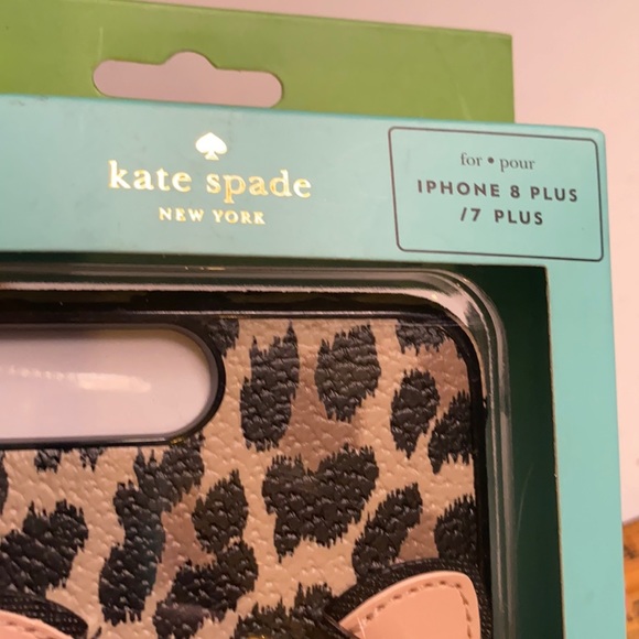 Kate Spade Leopard Appliqué iPhone 8/7 Plus Case - Picture 3 of 8